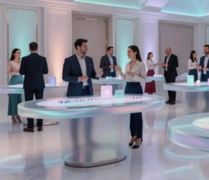 Stylově nasvícený společenský večer v casino stylu