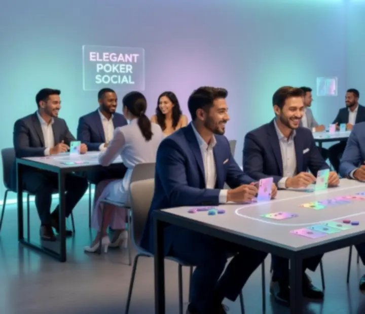 Přátelský pokerový večer v elegantním prostředí